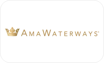 A logo of the name amawaterways.