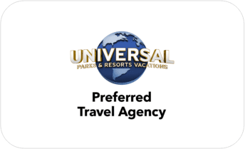 A picture of the universal preferred travel agency logo.