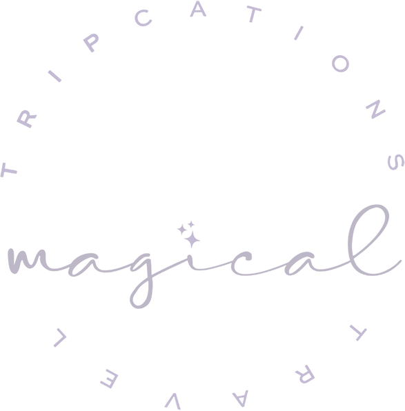 A green background with purple letters and the word " magical ".