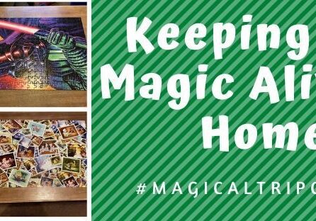 A collage of photos with the words " keeping magic alive home ".